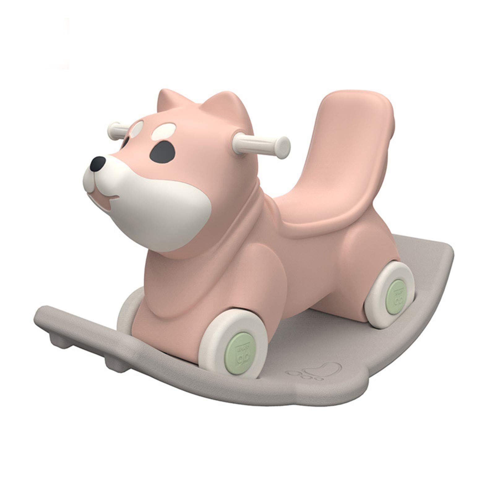 Baby Rocking Horse Small Wooden Horse Children's Rocking Horse 1-2 Year Old Baby Toy Dual-Use Rocking Car Ride on Toys