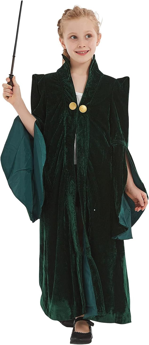 EmisornKids Professor Cosplay Costume Uniform Cape Cloak Robe Girls Halloween Suit