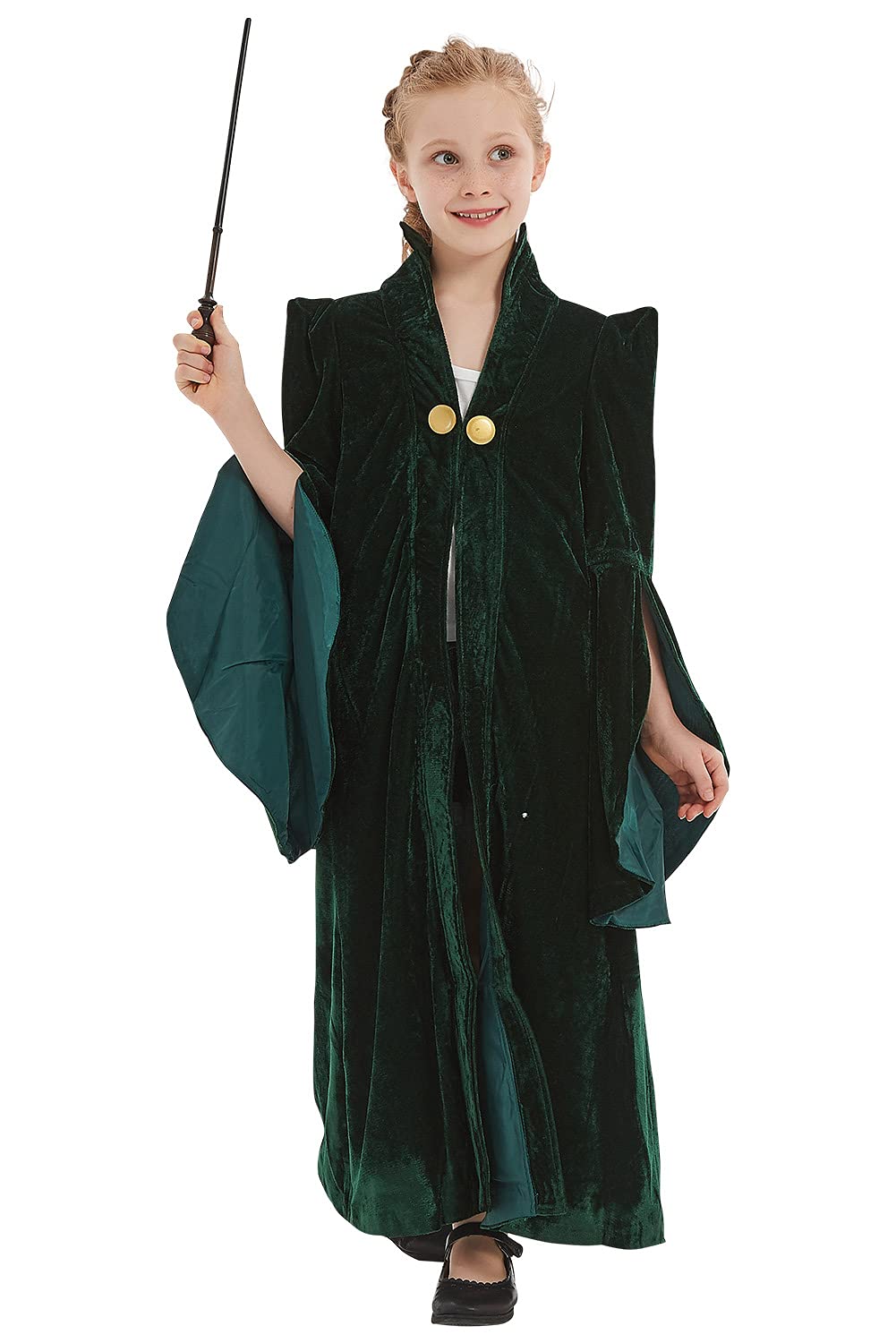 EmisornKids Professor Cosplay Costume Uniform Cape Cloak Robe Girls Halloween Suit