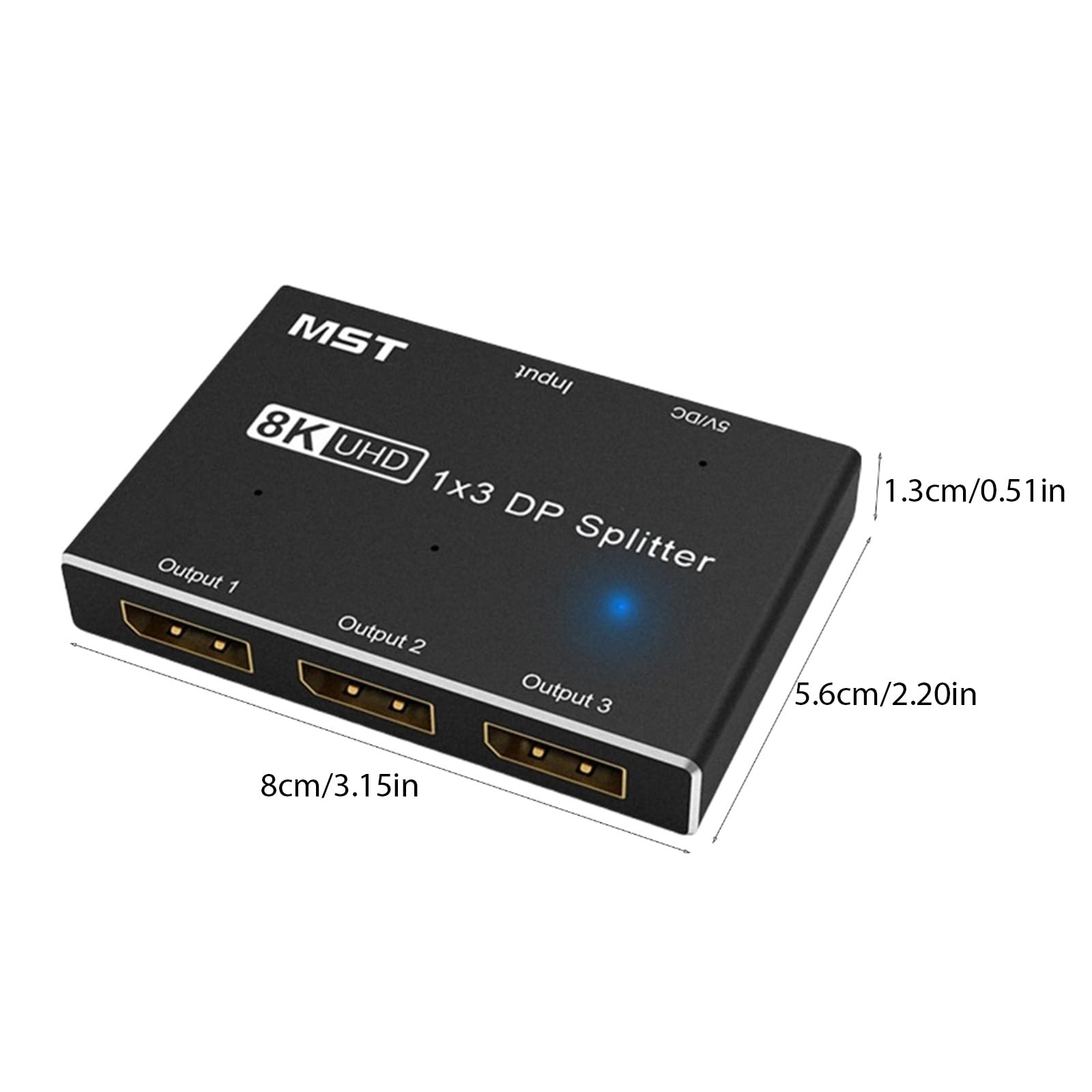 8K HDTV Splitter Switcher Uscita Direzionale 1 in 3 Out Stream Multiplo per PC Host Display a schermo diviso