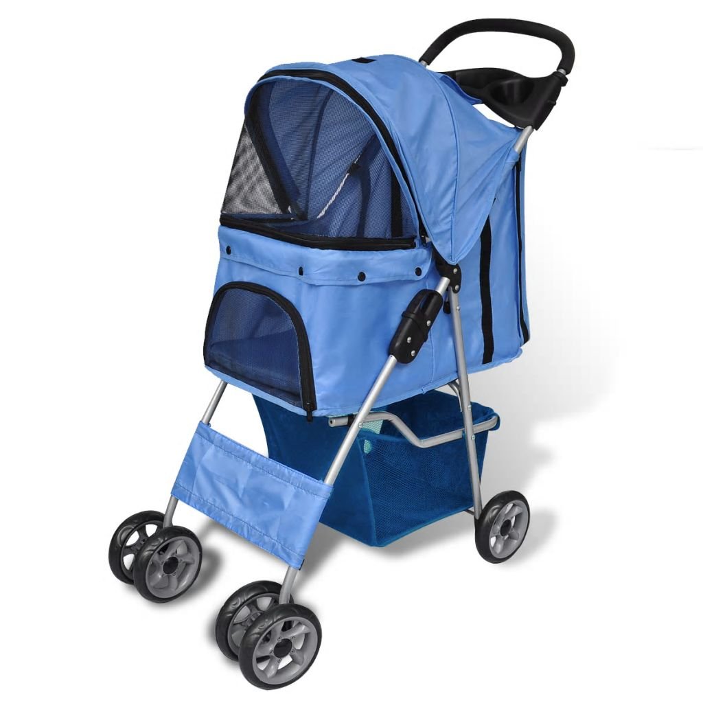 Xinglieu Cochecito para Perros Azul Cochecito para Perros