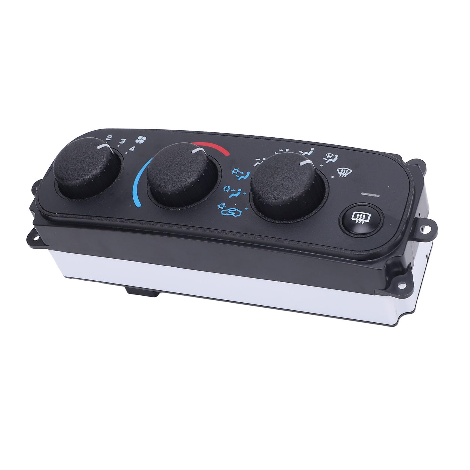 Dilwe Módulo de Control de Climatización HVAC ABS Interruptor del Panel de Control del Calentador de CA 599149 Restaura la Temperatura del Flujo de Aire y el del Ventilador Fácil de Instalar para