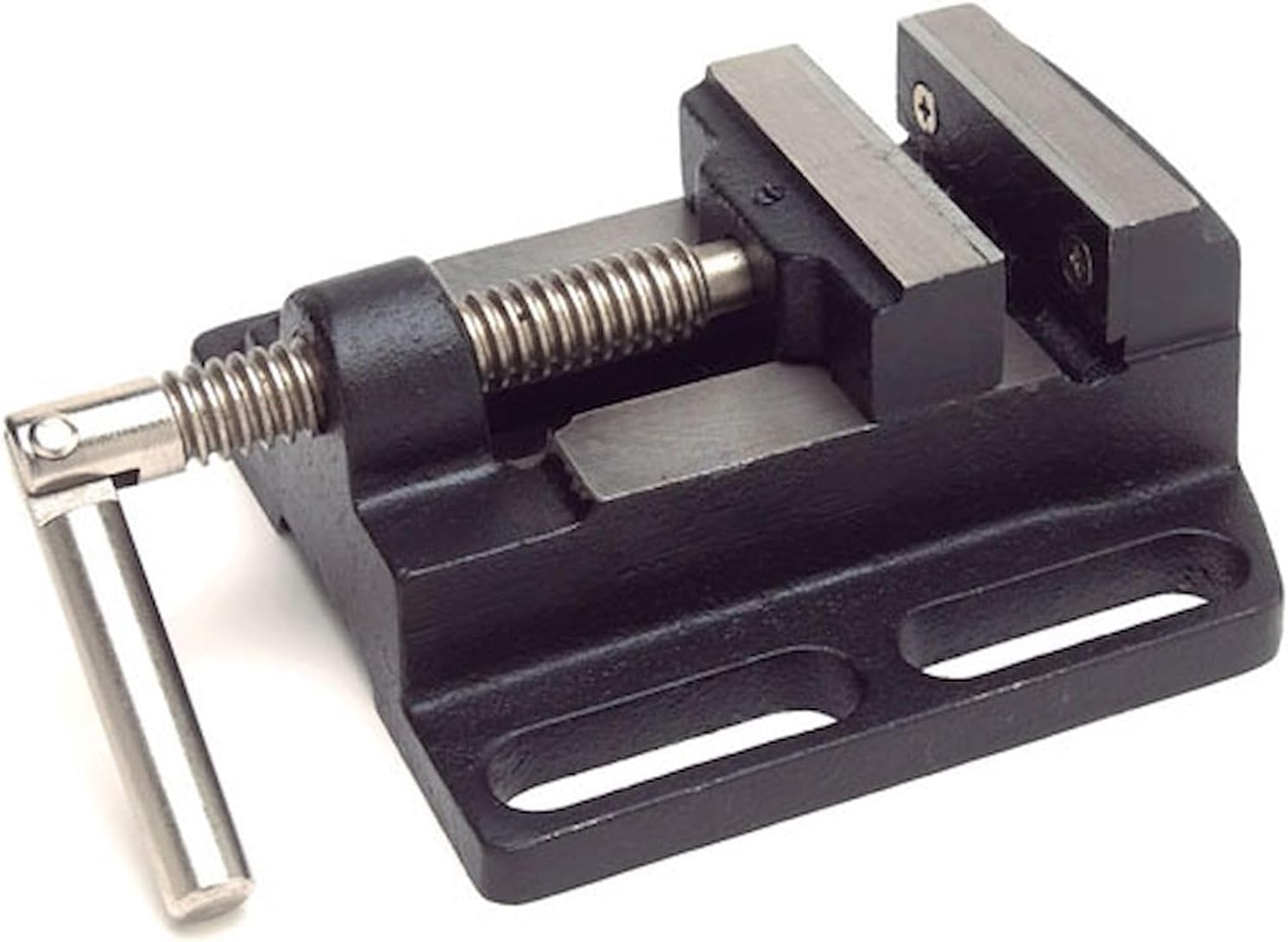 JEGS Performance Products Cast Iron Drill Press Vise, 2 1/2 in Jaw Opening, Black