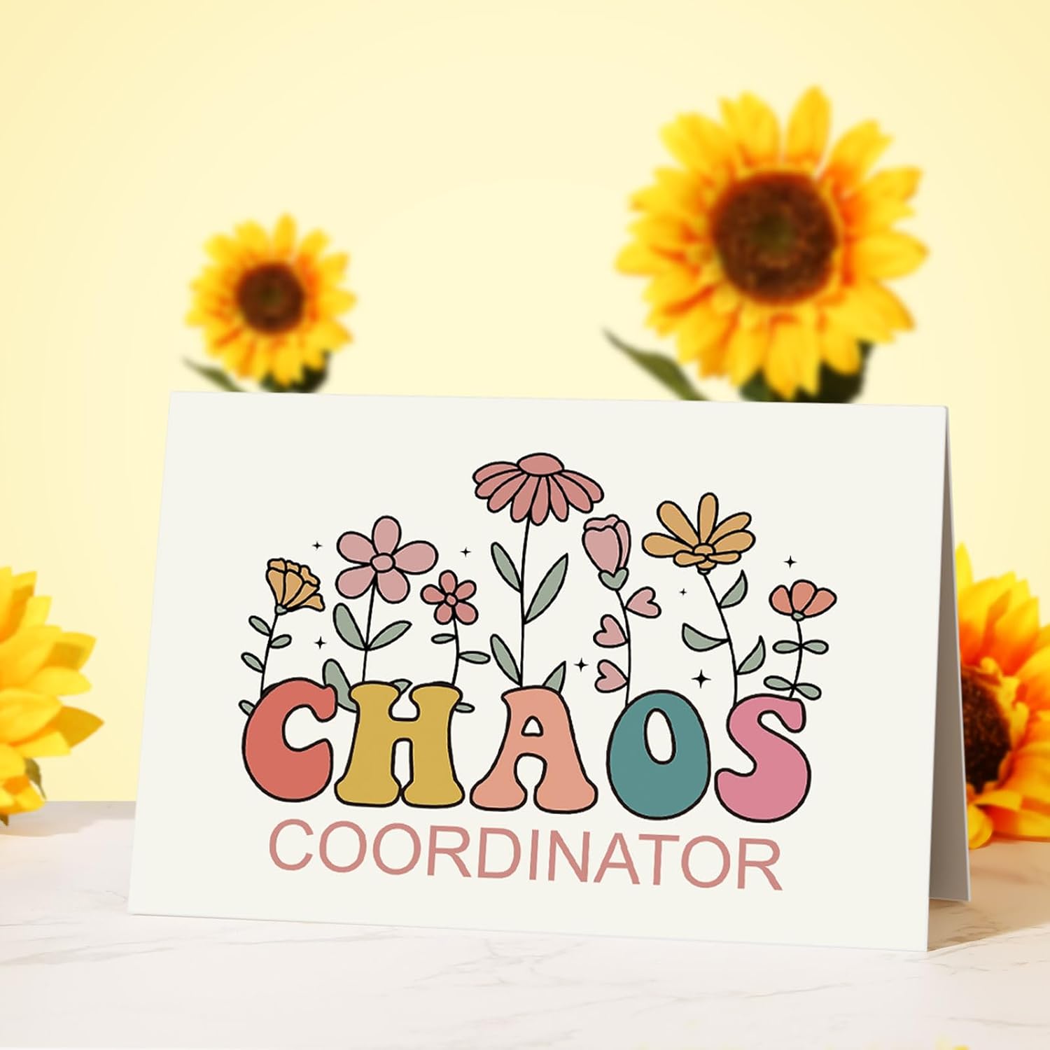 Chaos Coordinator Gifts for Women, Thank You Gifts for Women Coworkers, Boss Lady Gifts, Nurse Appreciation Gifts, Teacher Gifts, Employee Appreciation Gifts Basket with Tumbler, Candle, Sunflower - Image 8
