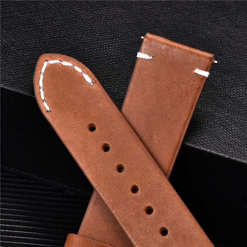 Amazon.co.jp: 時計ストラップ クイックリリース レザーウォッチバンド
