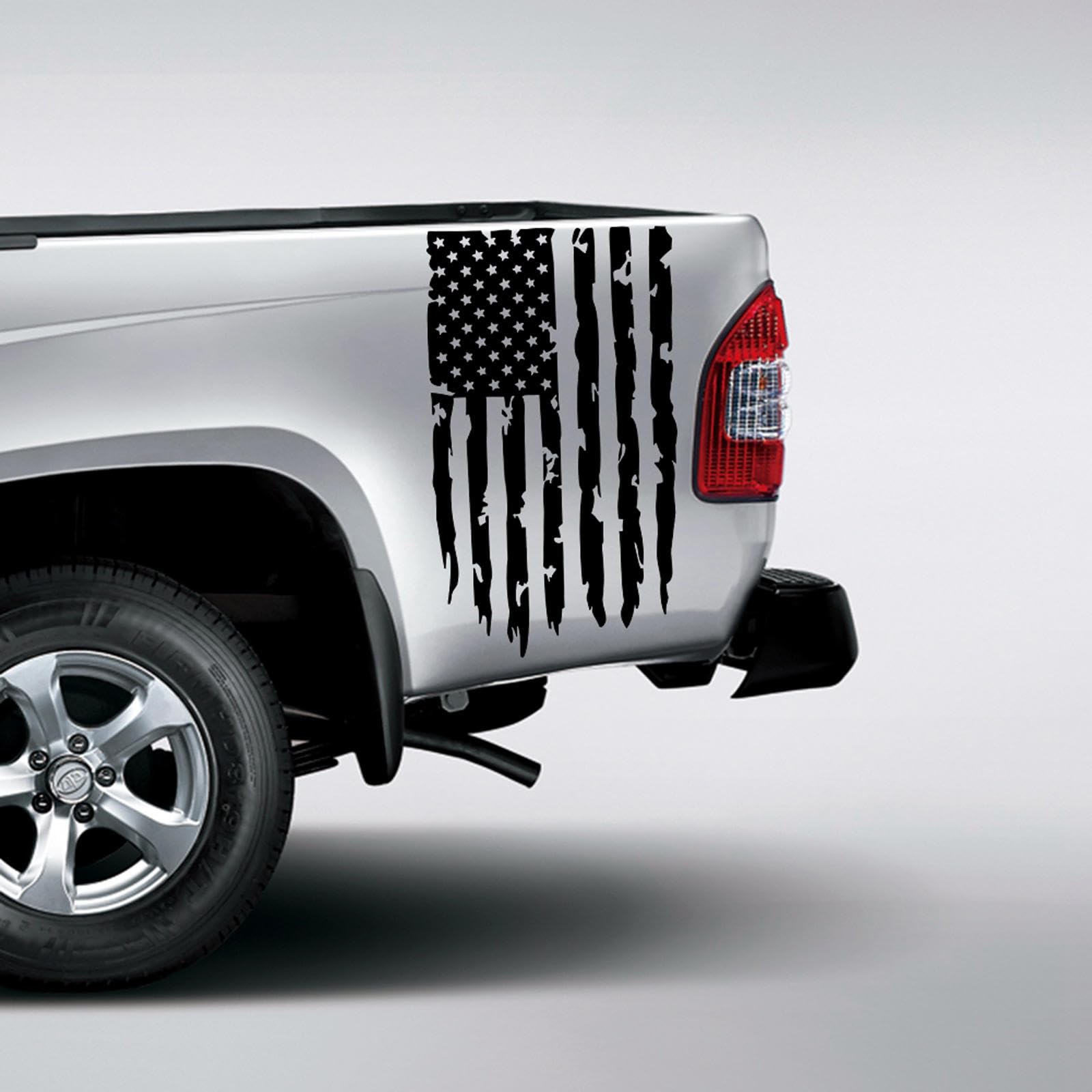 Aimants Drapeau Américain Pour Voiture/camion - Noir Et Blanc, Fabriqué Aux USA, Marque ShootingTargets7