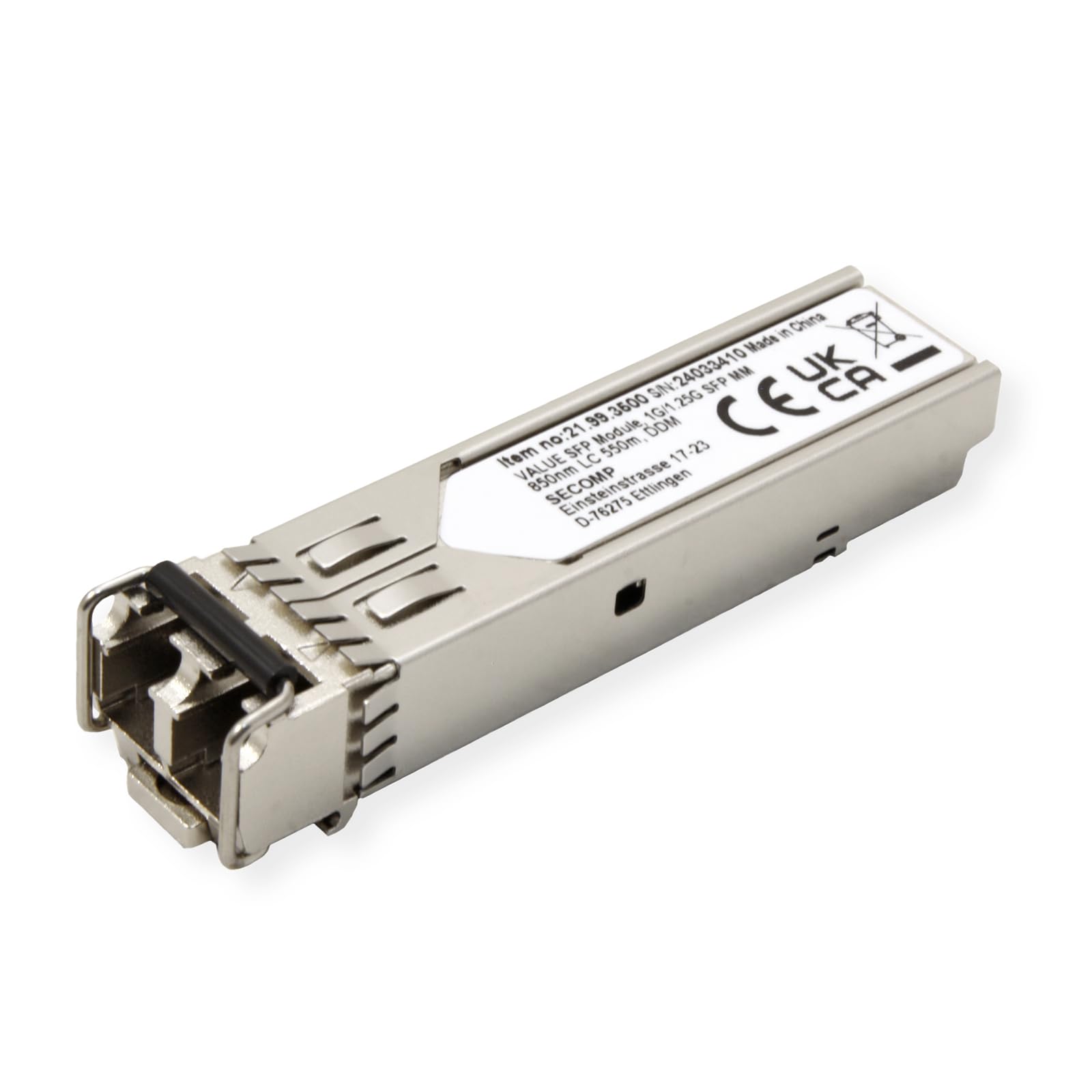 VALUE Modulo SFP (MiniGBIC) SX/​LC, 1/​1,​25G, Multimode 850 NM, Max. 550 m