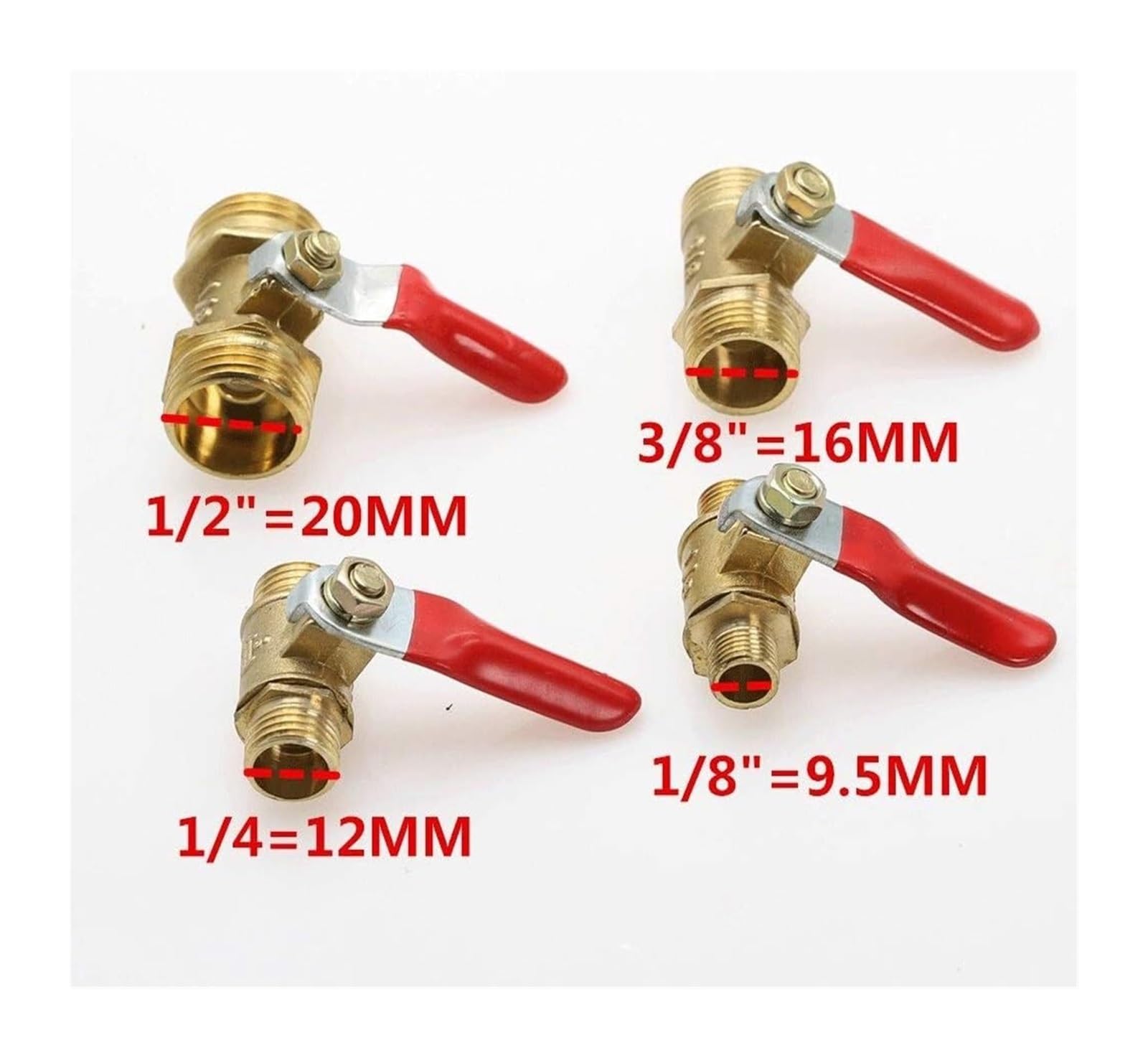 1/8-1/2" Mini Vanne Pneumatique Mâle(1/2")