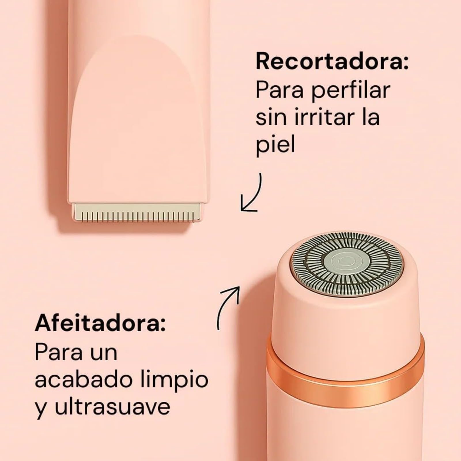 Ephra Cosmetics - Afeitadora Íntima Mujer,depilación Indolora De Doble Cabeza, Uso En Seco Y Húmedo,Maquinilla Electrica Femenina Para Zona Intima Axilas Piernas Y Piel Sensible (Morado)