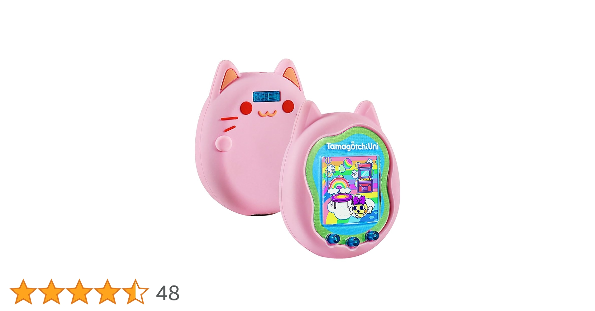 たまごっちユニ赤色 水色ケース USBケーブル付き たまごっちユニ赤色