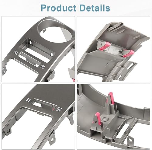 Miniatura 5 de Par de paneles de ventilación de salida de aire acondicionado central, panel de ajuste de ventilación de salpicadero central compatible con Toyota