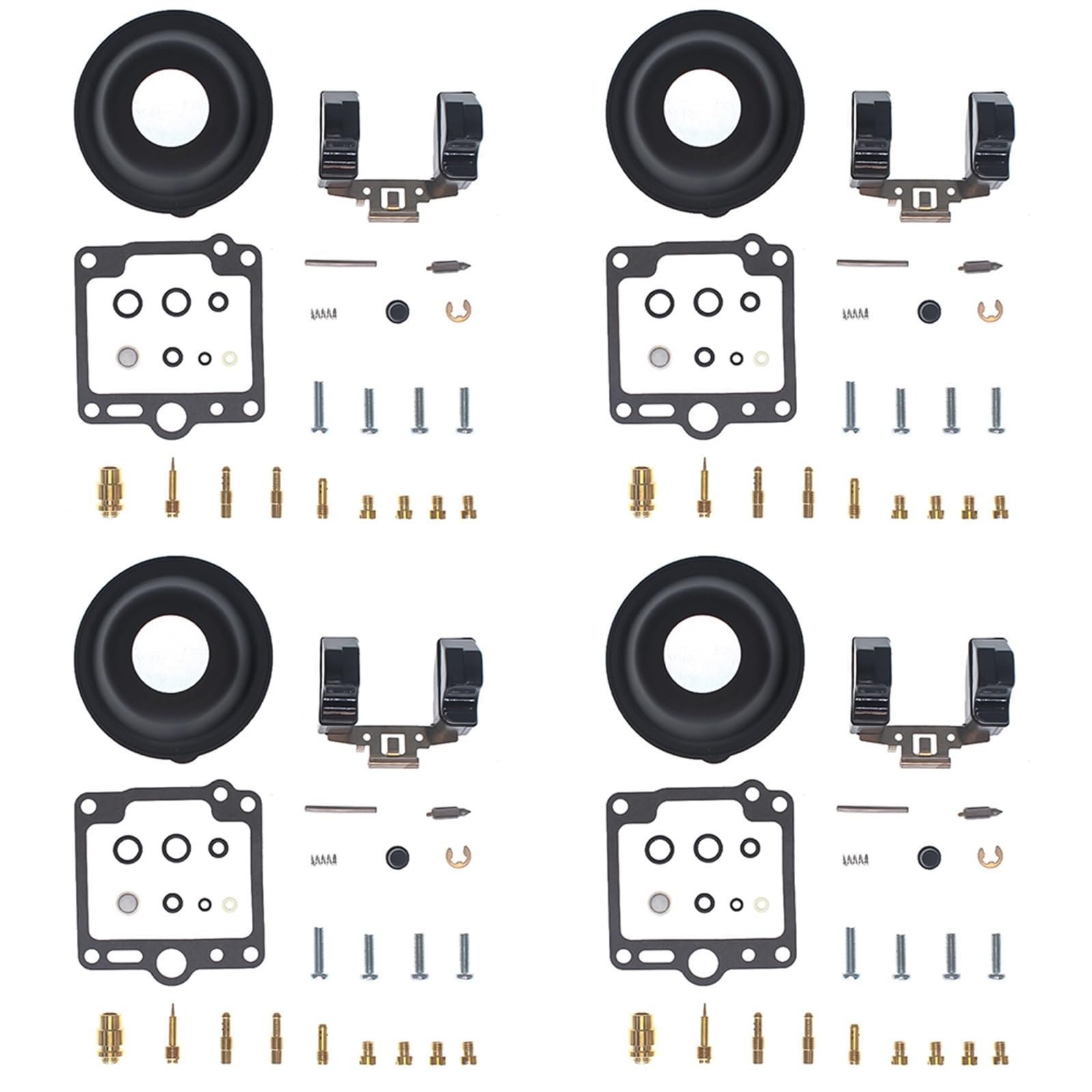4 Juegos para Suzuki GS1100 GS1100E GS1100G GS1100GL GS1100S 1980 1981 1982 1983 Kit De Reparación Carburador Conjunto Reconstrucción Junta