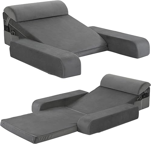 Miniatura 2 de Vekkia Adjustable Wedge Pillow with Armrests and Headrest  2-in-1 Zoned Firmness Solid Foam Bed Wedge for Sleeping, Sleeping Comfort  Removable