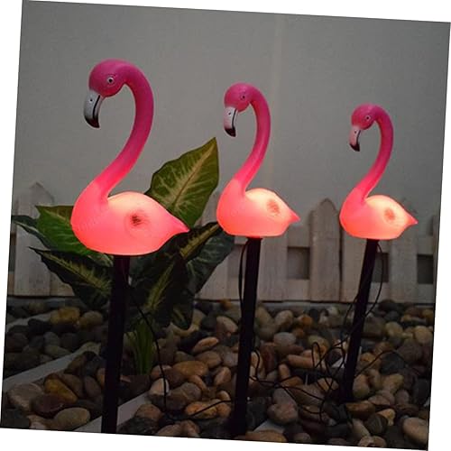 Miniatura 7 de Diseño único de luces solares para decoración de jardín con diseño único de flamenco