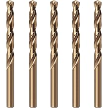 5/64" Metric Cobalt Drill Bits, M42 HSS Metal Drill Bit Set for Hardened Steel, Cast Iron, Wood and Plastic, 135 Degree Split Point, 5 Pcs