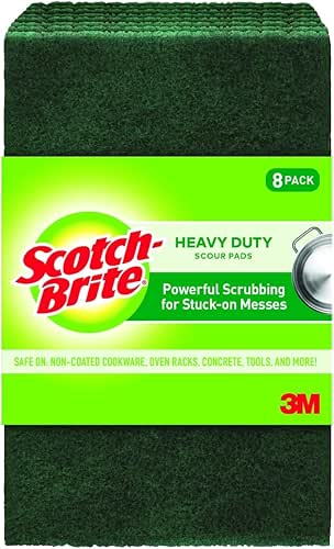 Scotch-Brite Heavy Duty Scouring Pad, Dish Scrubber for Kitchen +