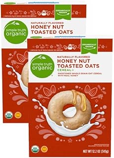 Simple Truth Organic Honey Nut Toasted Oats Cereal, 12.2 oz (2 Boxes)