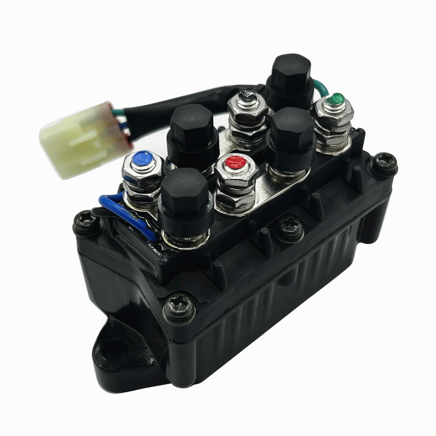 0409-066 ATV Winch Solenoid Universal Winch Solenoid Relay Switch Assembly 0436-700,1436-066 Compatible with 2005-2016 Arctic Cat's with A Warn or Arctic Cat Winch Replaces #1436-970,1436-187