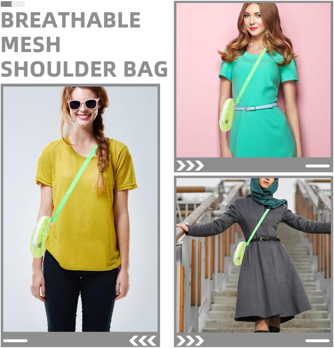 Breathable Mesh Small Animal Carrier Bag, Adjustable Shoulder Sling for Hamsters, Squirrels, and Chinchillas, Medium Size Green Travel Backpack for Small Pets