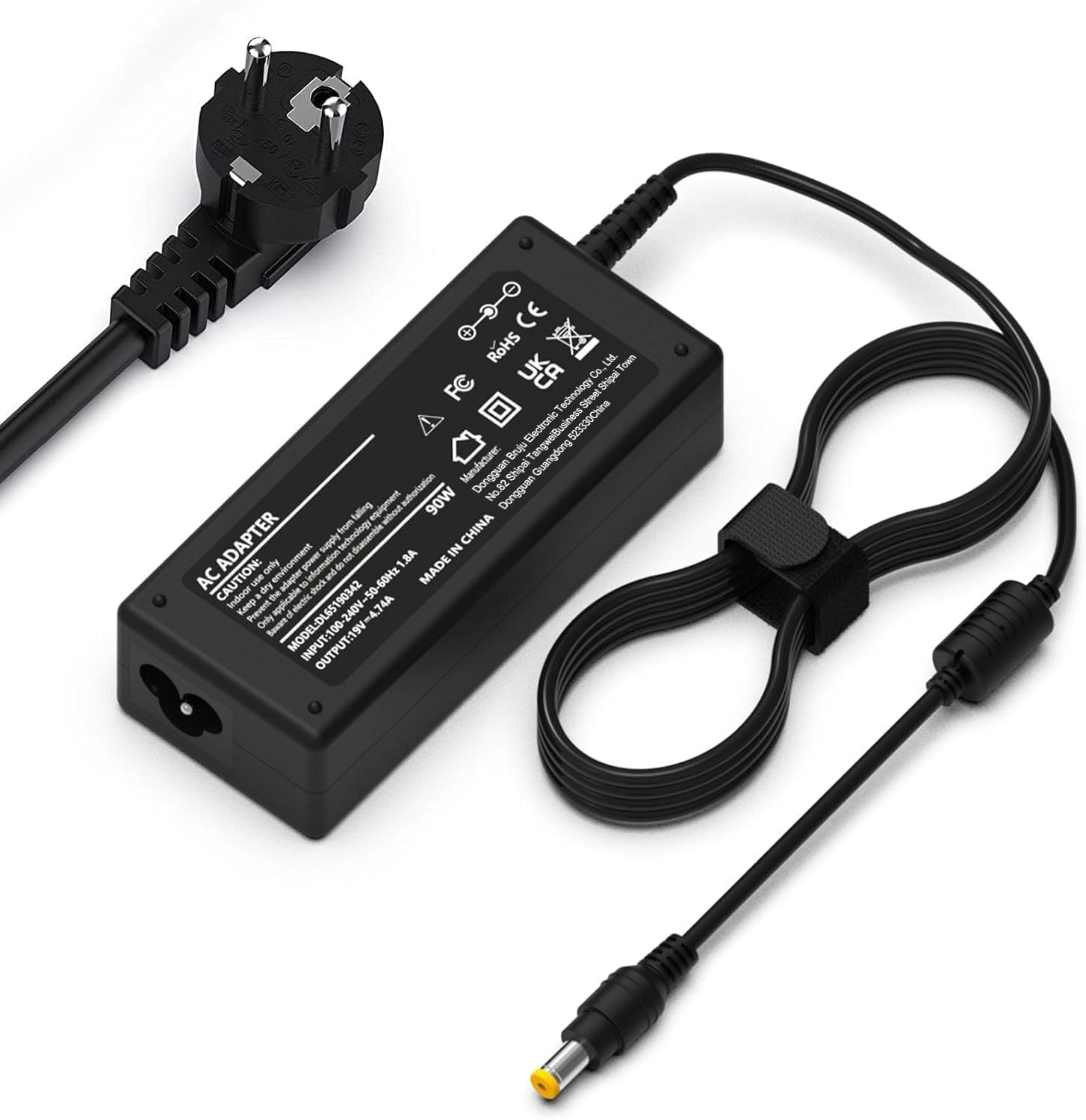 Caricabatterie Per Laptop FSKE 90W 19V 4.74A - Alimentatore AC Con Connettore 5.5x1.7mm Per Acer Aspire, Packard Bell