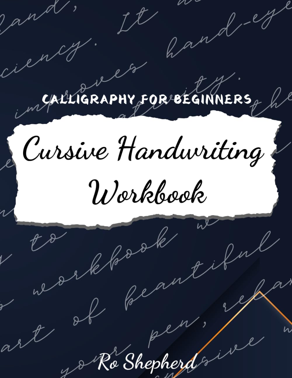 Cursive handwriting workbook - Calligraphy for beginners