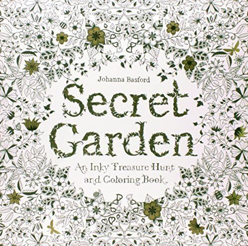 Secret Garden: An Inky Treasure Hunt and Coloring Book 48page by Myluna by Myluna