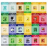 Korea Beauty Cosmetic Nature Collagen Essence Full Face Facial Sheet Pack, 24 Combo Pack, 23g