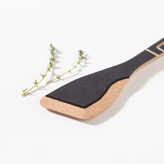 Epicurean Frank Lloyd Wright Collection Saute Spatula, Eco-Friendly Composite Wood Kitchen Utensil, Dishwasher Safe, Slate/Natural