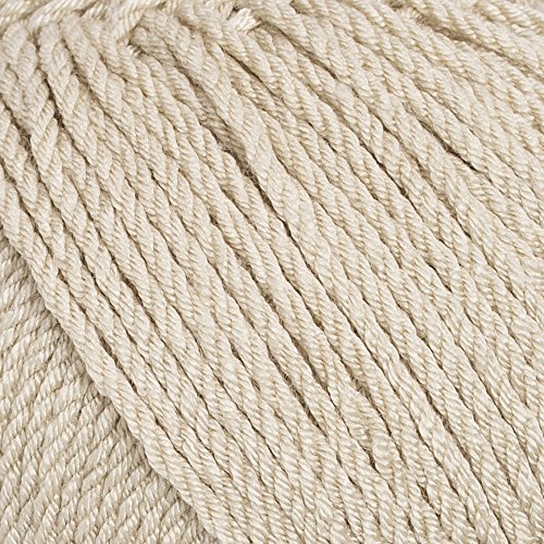 3 Skein La Mia Diamond Total 10.5 Oz Each 3.5 Oz (100 G) / 229Yd (210M), 70% Acrylic 30% Microfiber, Medium, Worsted, Super Soft Yarn, Beige, Perfect For Amigurumi - L156 #TOP1