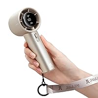 JISULIFE Ventilatore Portatile a Mano,Mini Turbo Ventilatore Regolabile in Velocità(1)