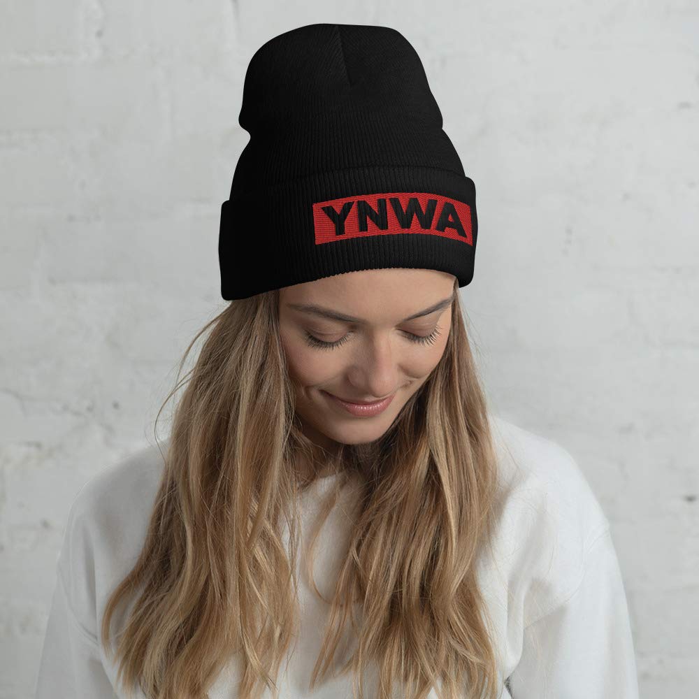YNWA Block Liverpool Cuffed Soccer Beanie Black