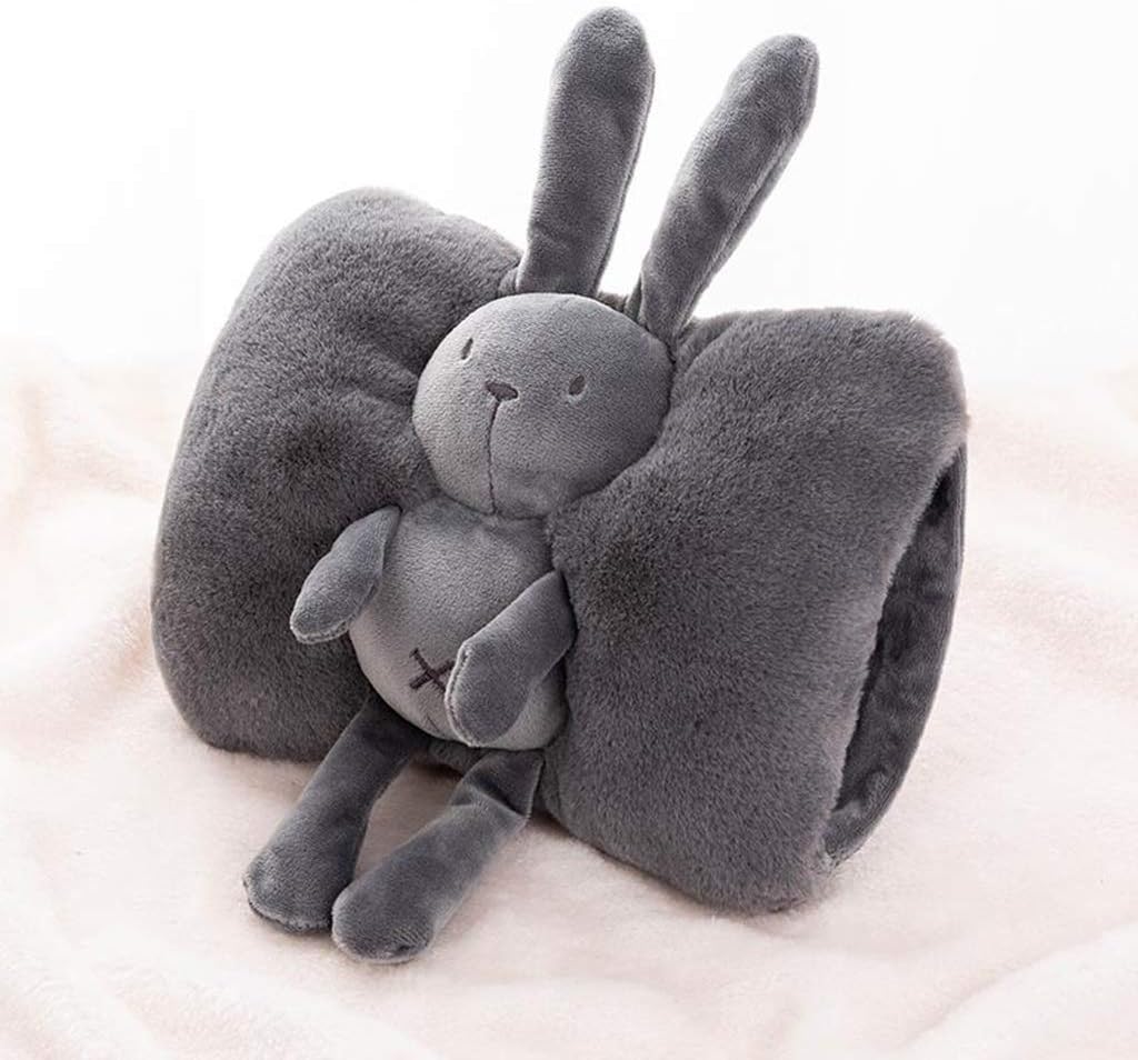 SKUZA Hot Water Bottle, Rechargeable Hot Water Bottle with Plush Cartoon Cute Removable and Washable Cover Hot Water Bag Electric Hand Warmer Gift for Girls