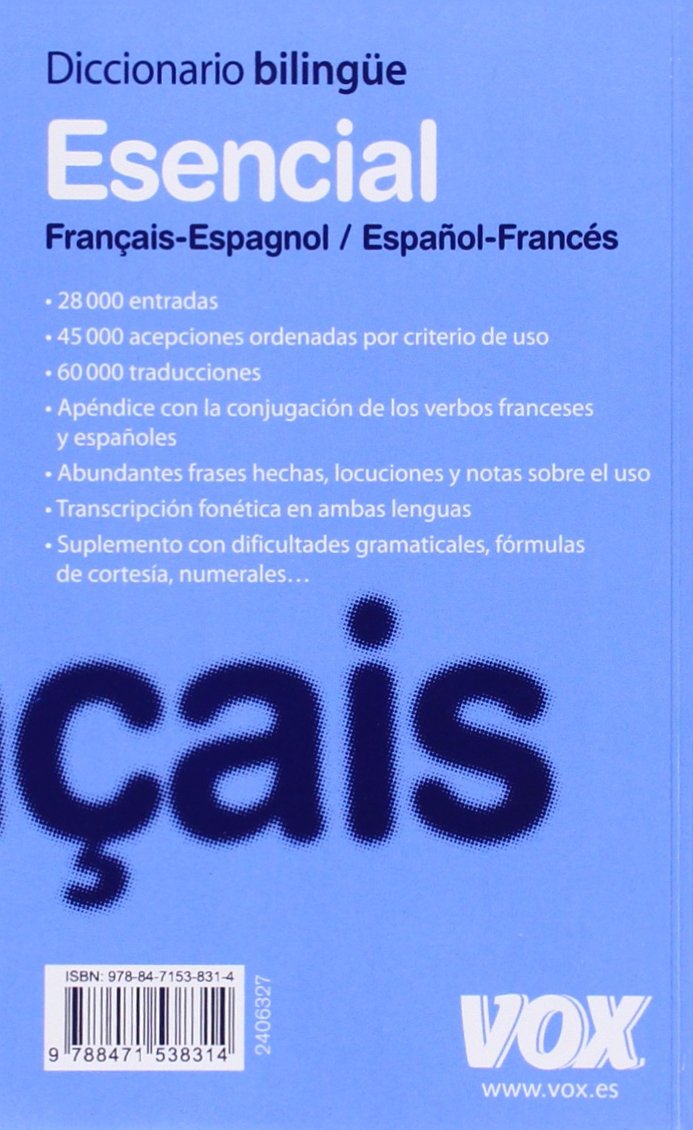 Diccionario Esencial Français-Espagnol / Español-Francés