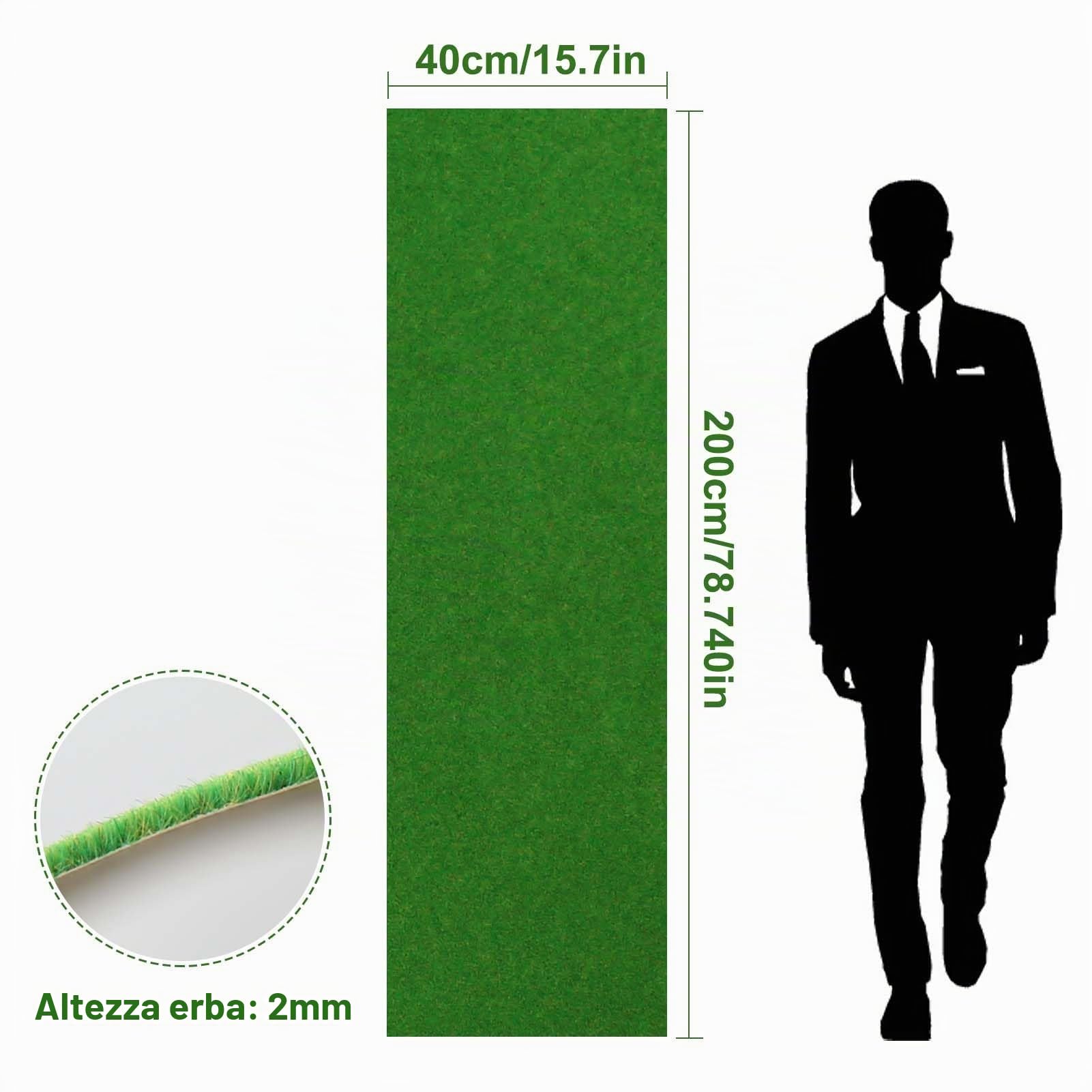 Evemodel 200 x 41 cm modellino ferroviario prato prato tappeto paesaggistica colori assortiti prato tappeto (verde)