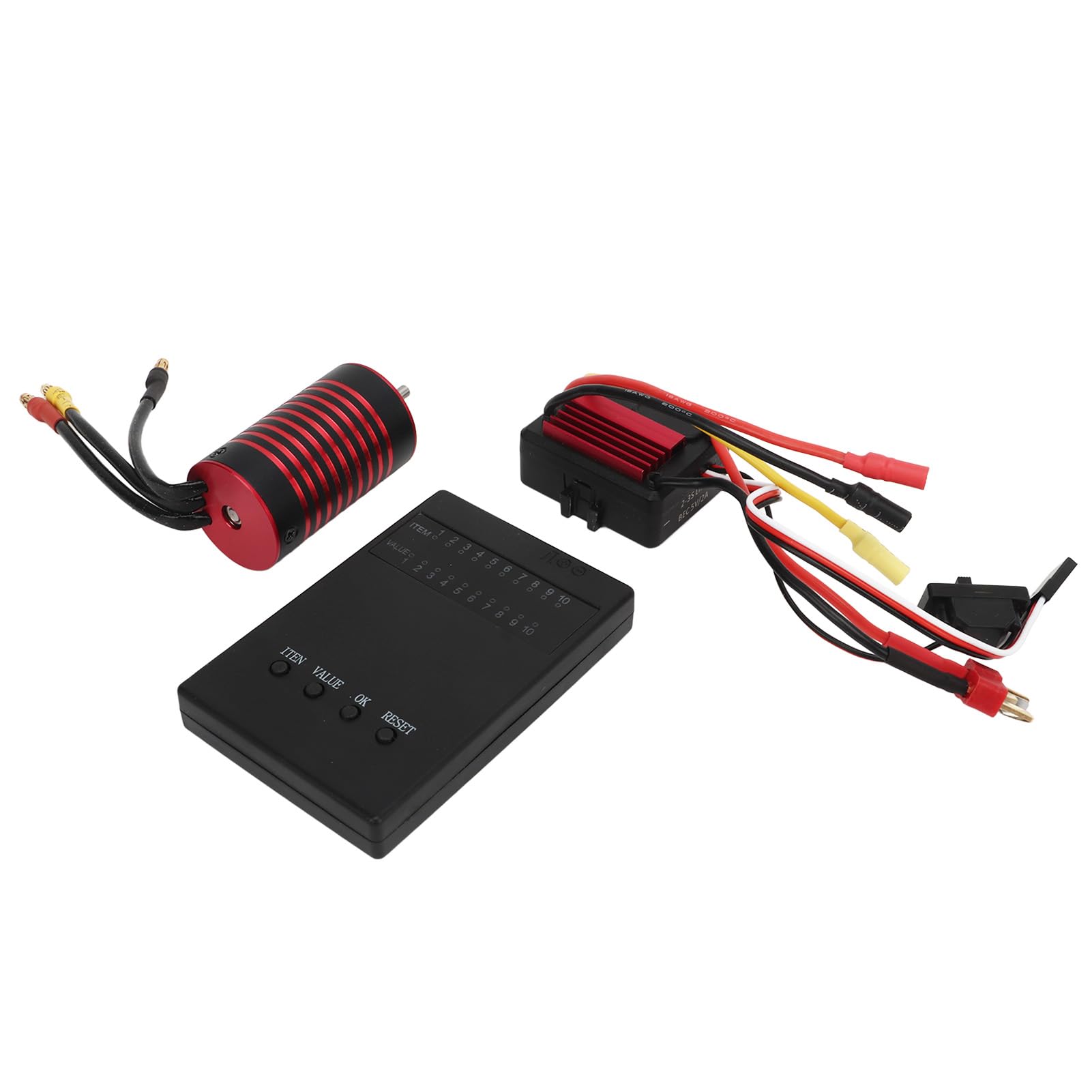 Części nadwozia i pyłoszczelna cewka miedziana, zestaw Rc Brushless-Esc, 4-biegunowy wirnik, stabilne wyjście z kartą programową do zdalnie sterowanych pojazdów, ogrzewanie bezszczotkowe Rc Esc (3700