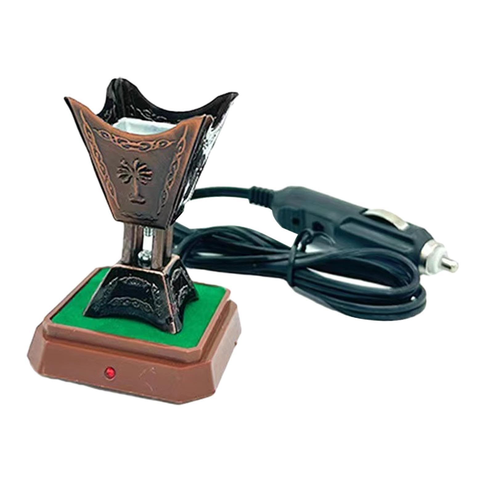 PIXZCSA Electric Censer Incense Holder Unique Incense Plug Censer Table Centerpiece Decoration Which Makes Gift. PlugIncense Is Creating Relaxing Atmosphere, Red, 12x15.5cm