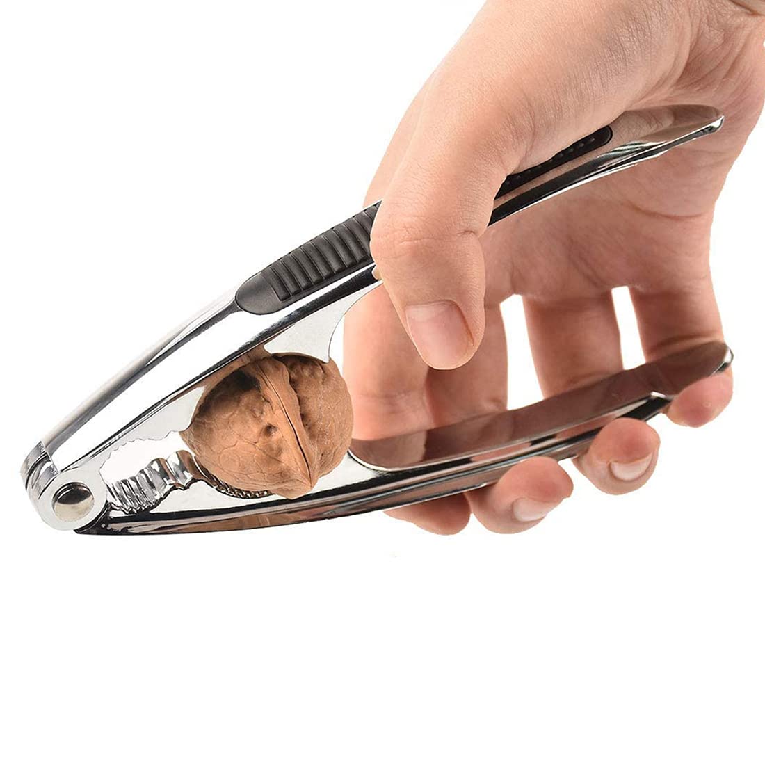 KASTWAVE Nutcracker Pecan Cracker, Nut Opener, Lobster Cracker with Non Slip Grip, Metal Nut Cracker Tool, for All Sorts of Nuts, Kitchen Utensils Dried Fruit Opener Supplies - 15.8 cm