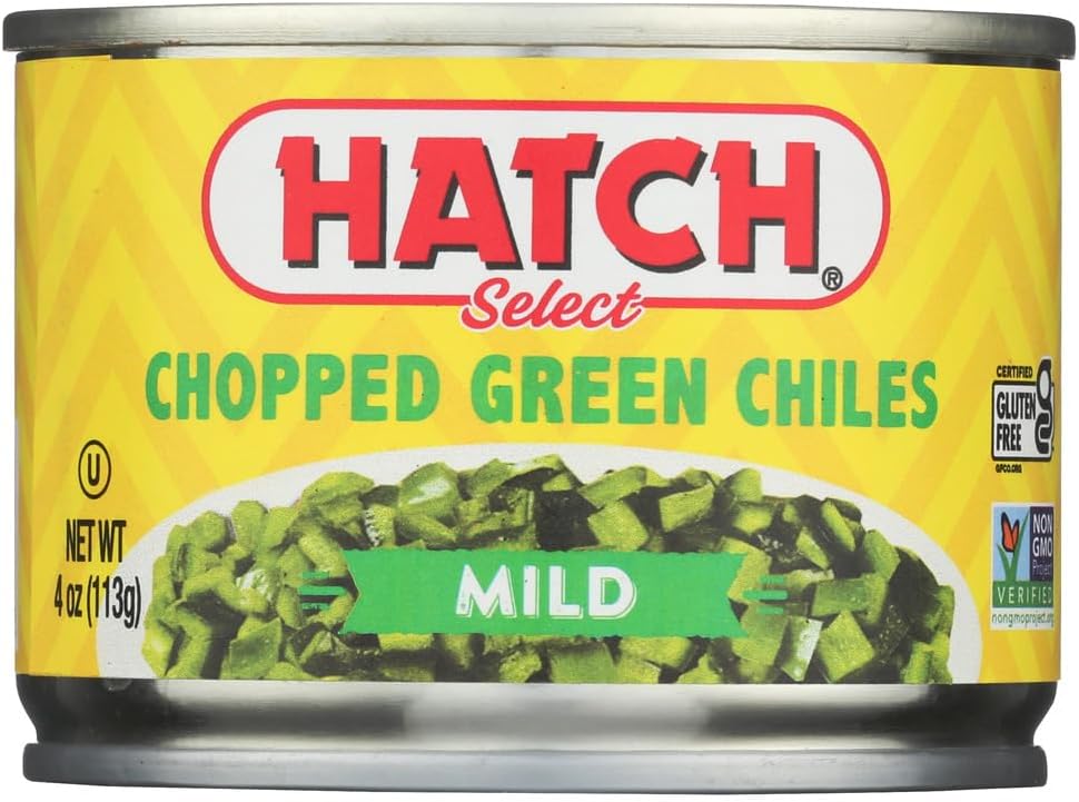 Hatch Chili Roasted Hatch Green Chile - Green Chile - Case of 24 - 4 oz.