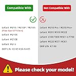 Pièces de rechange compatibles pour Lefant M210S M210B M213, pour OKP Vie K2 K3 K3A K4 K5 Aspirateur robot 8 Brosses latérales 8 HEPA Filtres, 𝟓.𝟎 * 𝟏.𝟗 Inch pour le modèle avant 𝟐𝟎𝟐𝟓