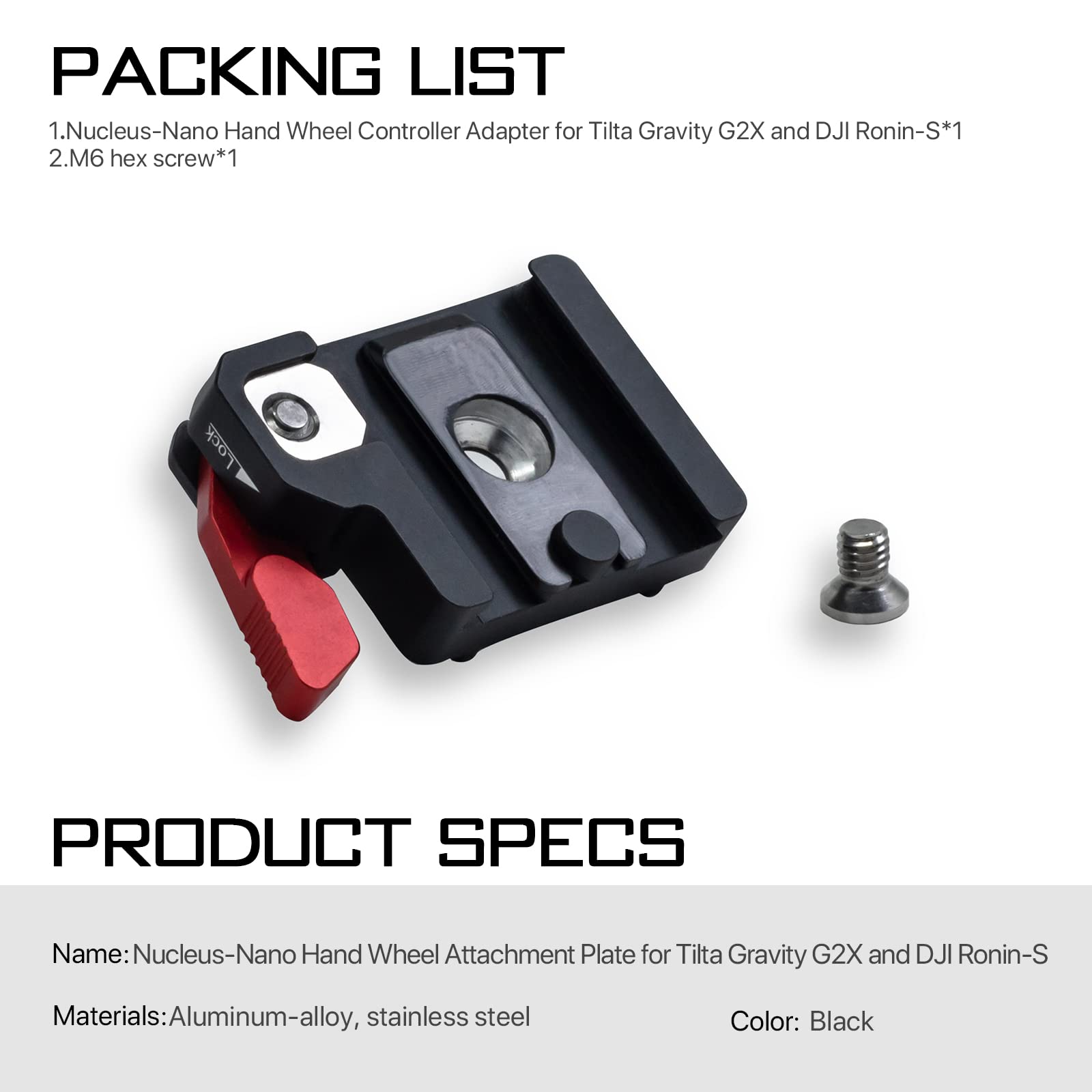 Amazon.com: Tilta Adaptador de volante de mano compatible con el sistema de  cardán de mano Ronin/G2X : Electrónica