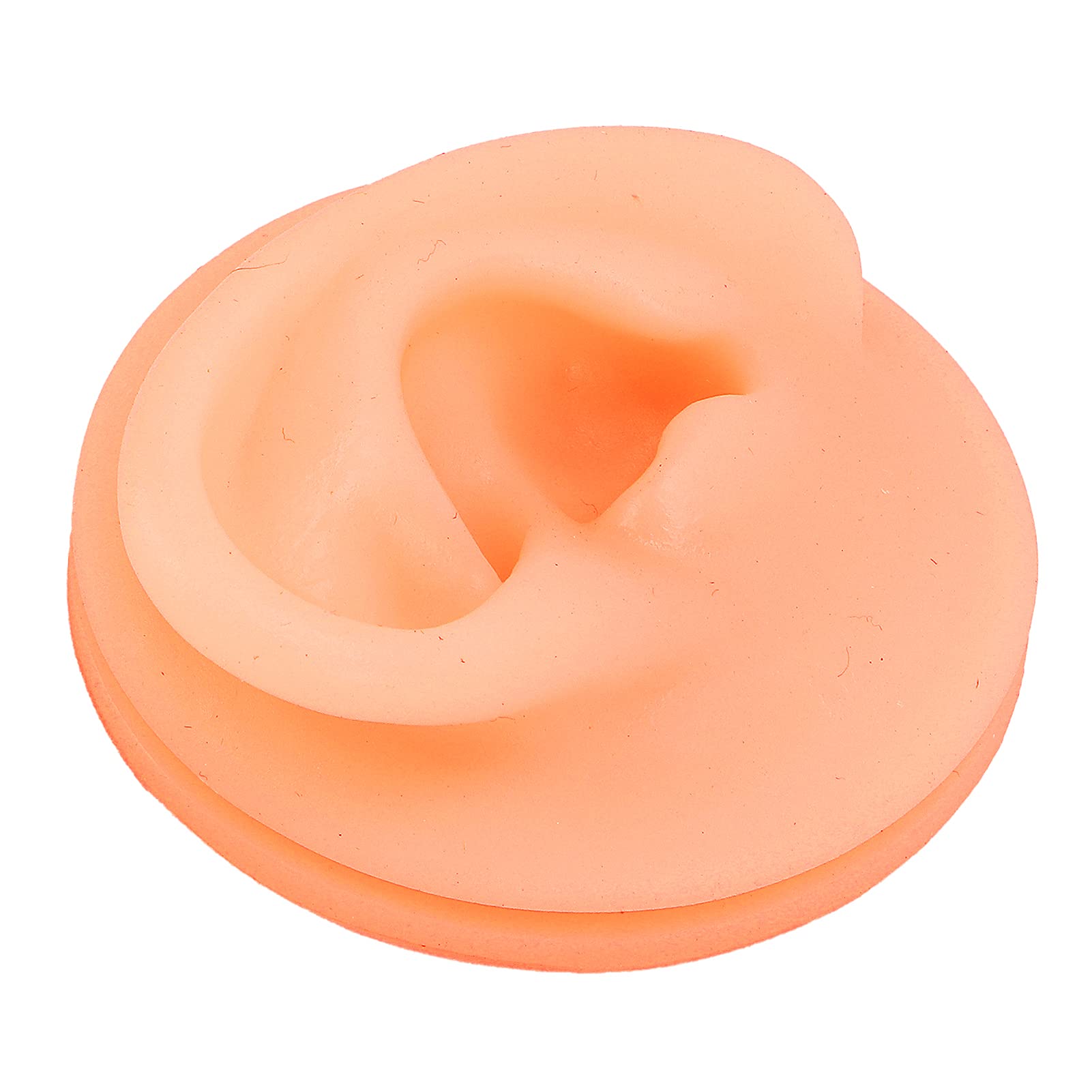 Silicone Ear, Silicone Ear Acupuncture Practice Model Fake Ear Reusable Simulation Ear Display Model False Ear Model (Left Ear)