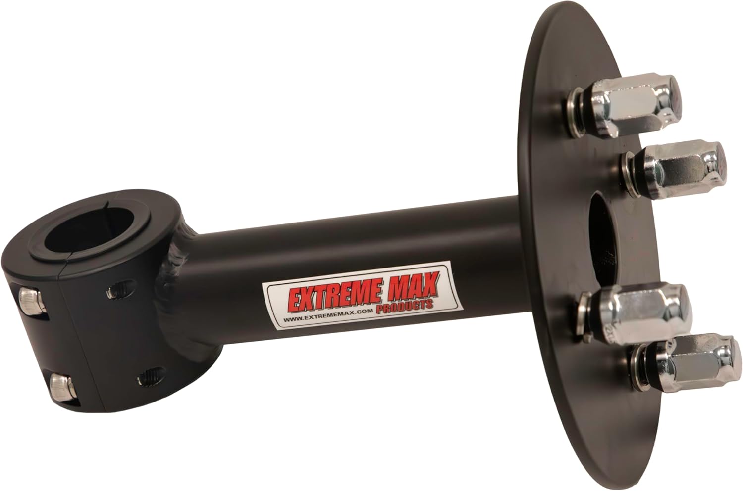 Extreme Max 5001.6769 Straight Tube Spare Tire Mount for Polaris RZR XP Turbo, 1-3/4" Clamp with Bushings Down to 1-1/2"