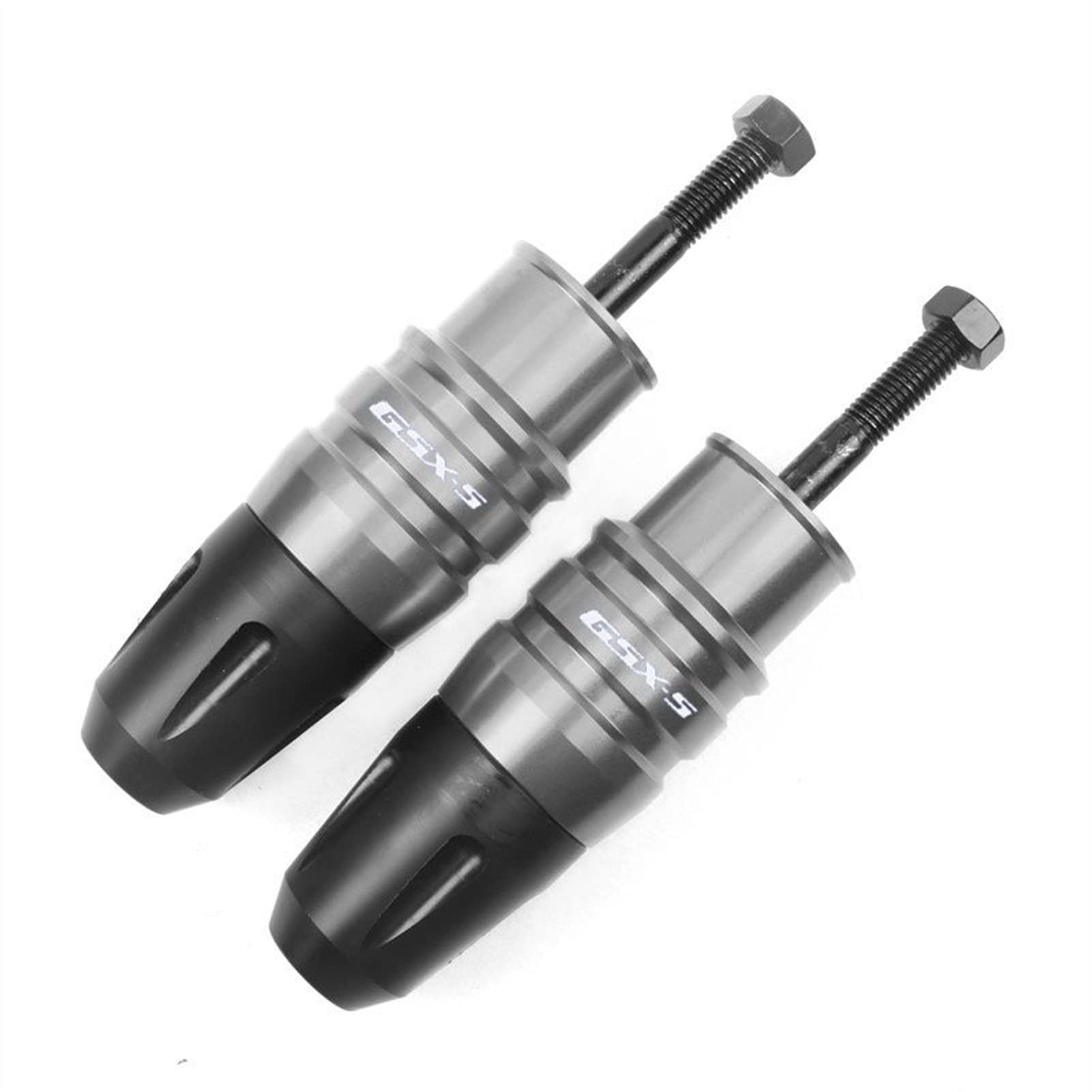 Ochrona przed upadkiem motocykla Dla SUZUKI GSX-S750 GSX-S1000 GSXS750 GSXS1000 GSX1300R HAYABUSA Motocykl CNC Rama Crash Pady Wydechowy Suwaki Ochraniacz Na Wypadek Awarii (Kolor : Tytan)