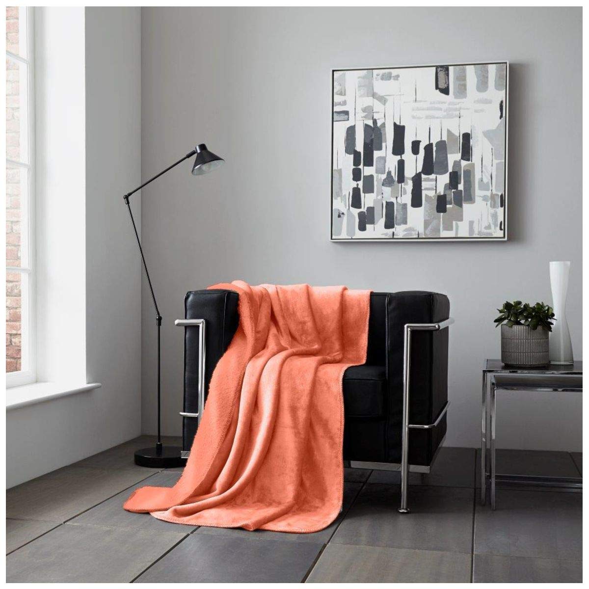 GC GAVENO CAVAILIA Sherpa Fleece Throw Blanket, Fluffy Throws For Chairs, Soft & Cozy Coral Blankets, 200X240 Cm