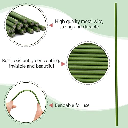 Miniatura 8 de Estacas para plantas, 20 palitos para plantas, estacas de soporte para plantas de interior y exterior, plantas en maceta, flores, orquídea peonía,