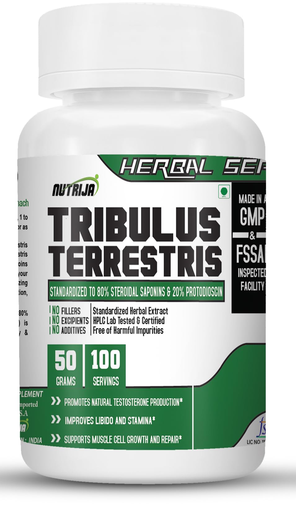 Nutrija Tribulus Terrestris Extract is standardized to 80% Steroidal Saponins - 50 grams (B084QBG392) Amazon Price History, Amazon Price Tracker