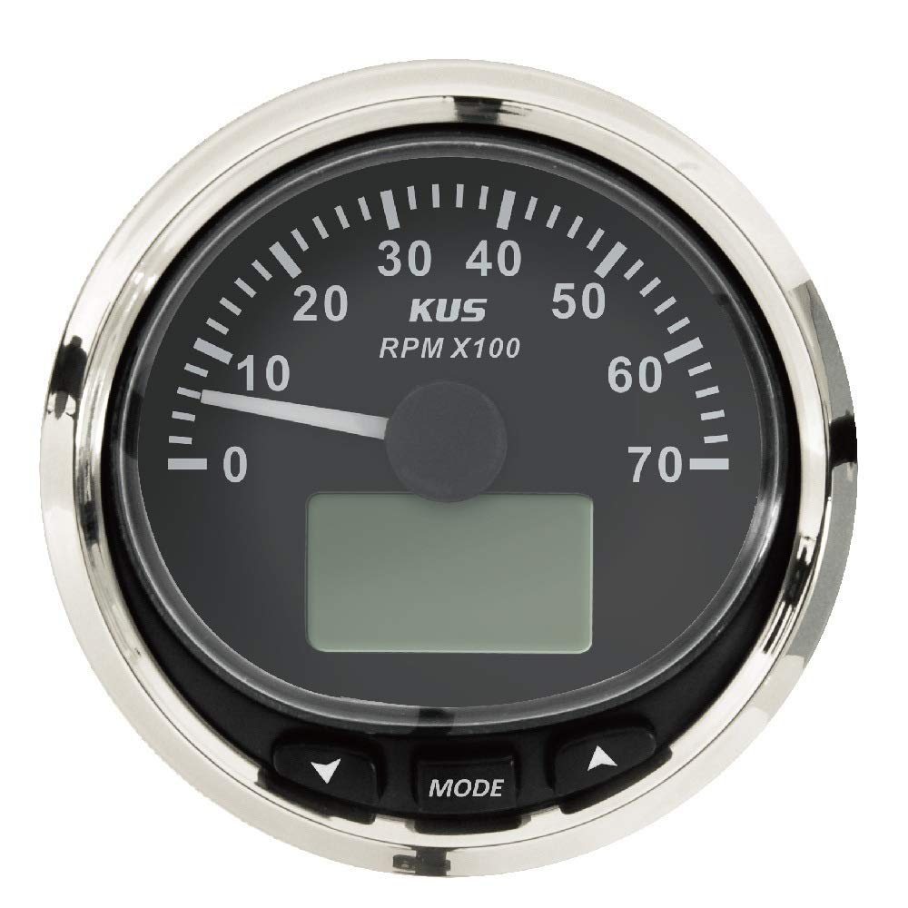 KUS NMEA2000 DN85mm Generator Tachometer with Multifunction Display 0-7000rpm for Marine Vessel (BS)