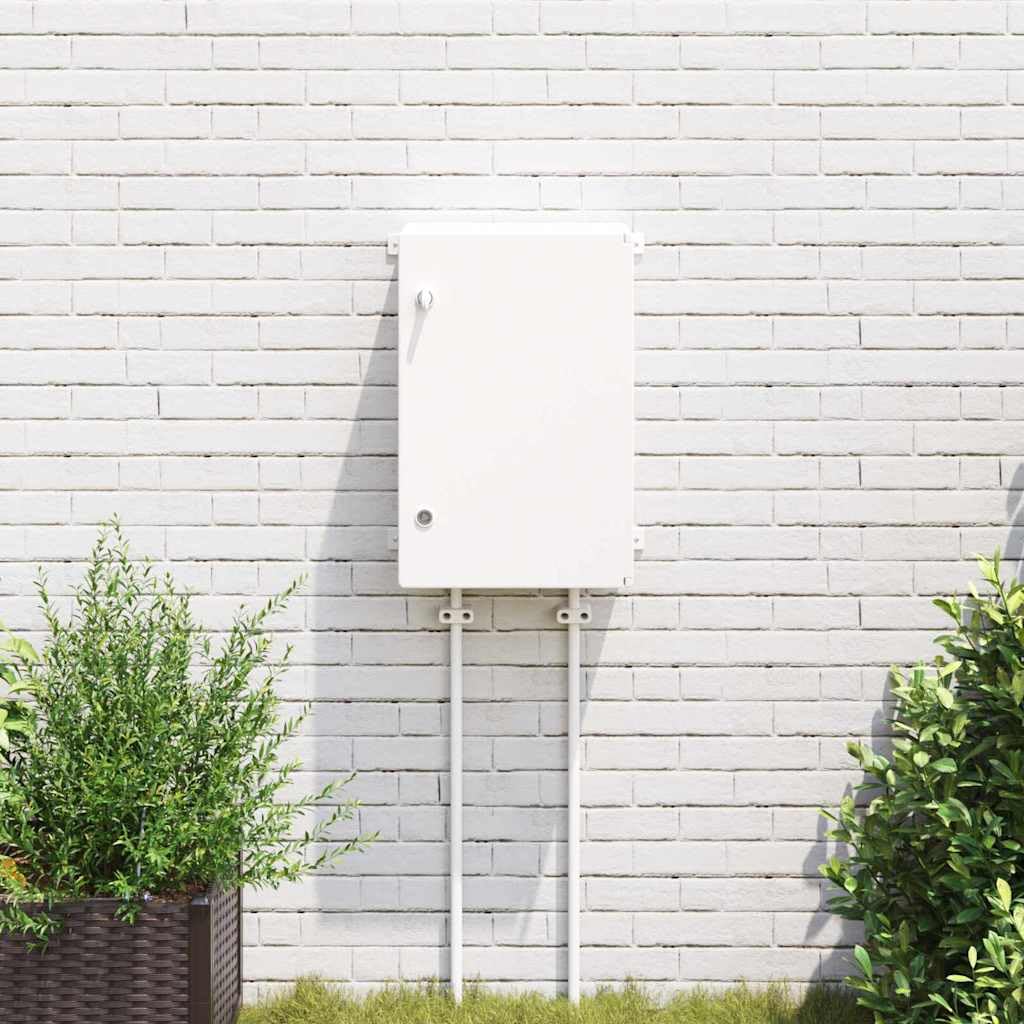Mangloder Steuerungsschrank Grau aus ABS Kunststoff 47 x 20 x 60 cm, für Haus und Wand, aufputz und unterputz, verteilerdose und schaltschrank, feuchtraum zubehör, innen außen