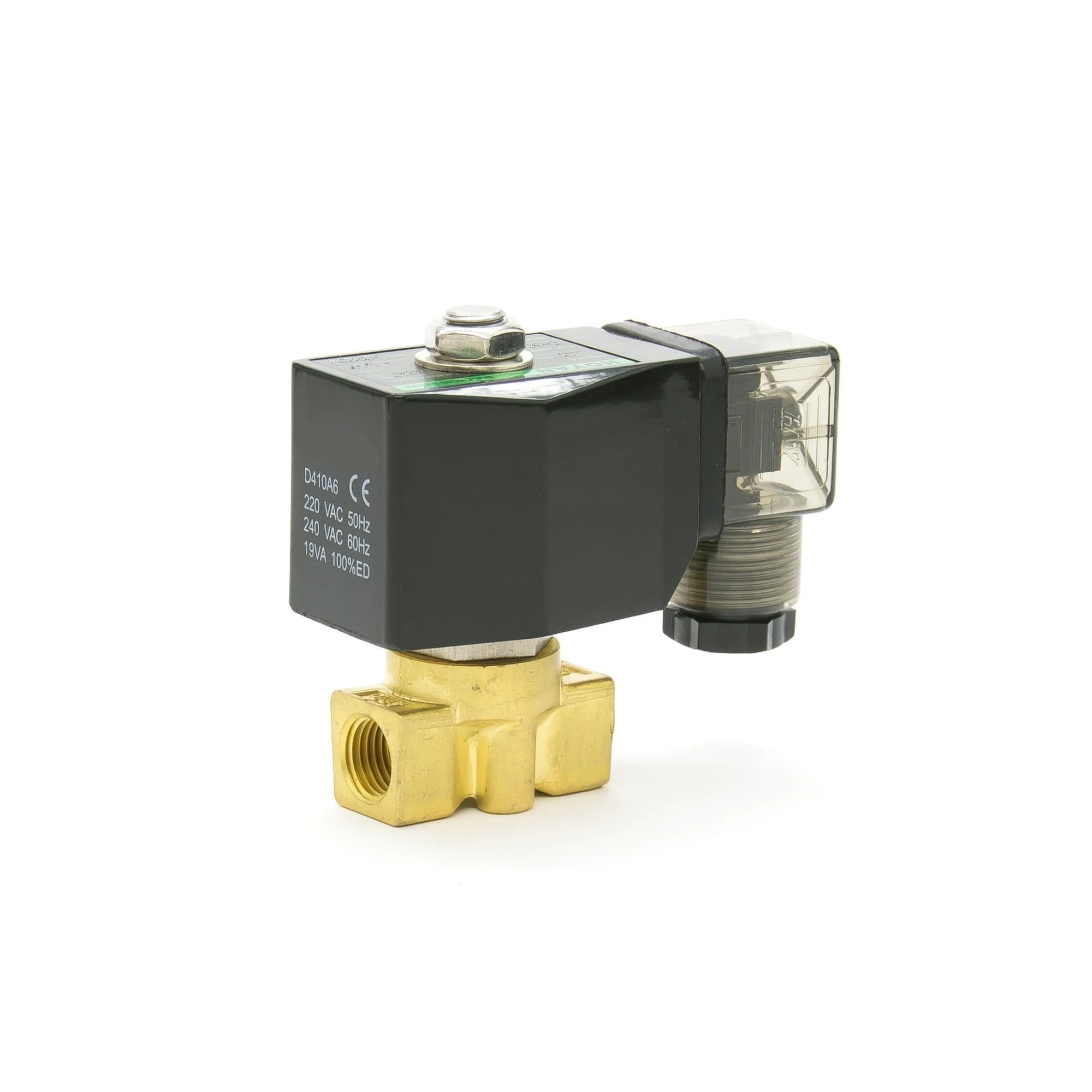 Électrovanne normalement fermée 3/8 action directe commande précise fluide PU NBR