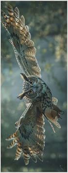 Owl Fly Forest Hot Yoga Towel Cool Design, Grip Dots, Super Absorbent, Anti-Slip, 27" x 73" - Yoga Mat Towels for Exercise, Fitness
